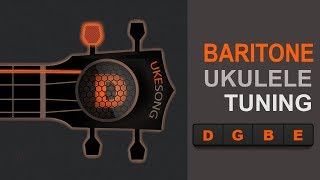 Baritone ukulele tuning D G B E  Top Online Ukulele Tuner [upl. by Okubo620]