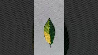 Beautifully designed tree leaf handembroidery [upl. by Esimehc]