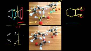 DielsAlder stereochemistry of dienophile  Organic chemistry  Khan Academy [upl. by Yeltsew]