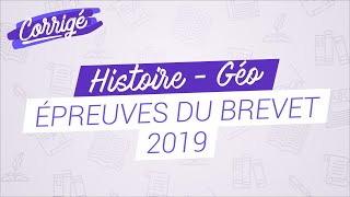 Corrigé du brevet dhistoiregéographie et EMC 2019 [upl. by Ambrose51]