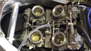 HONDA VFR750R RC30 HRC flatslides TR38 carb [upl. by Deeas]