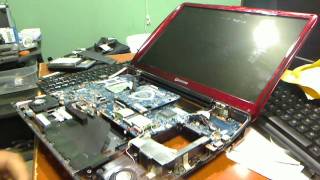 Toshiba Qosmio x305 overheating repaired Part 1 of 3 [upl. by Roybn]