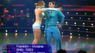 Viviana Calderon y Franklin Calderón bailan Salsa en linea Final [upl. by Becket]