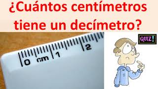 Cuantos centimetros tiene un decimetro [upl. by Larsen]