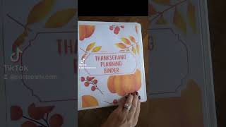 Hosting Thanksgiving Get organized with a printable Thanksgiving Planning Binder thanksgiving [upl. by Arehc14]