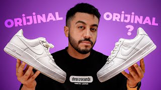 ORİJİNAL DİYE SATILAN AYAKKABIYI ORİJİNALİ İLE KIYASLADIM   Nike Air Force 1 07 [upl. by Malone415]