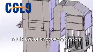 Multicyclone with afterfilter powder coating recovery system [upl. by Bac]