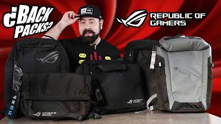 ¿Qué Hace un Canal de Tecnología Hablando de Mochilas Descúbrelo Aquí ASUS ROG tiene la CULPA [upl. by Nesaj]