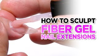 How To Sculpt ManiQ Fiber Gel Nail Extensions [upl. by Sirama570]