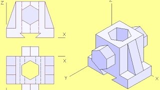 Comment dessiner une perspective isométrique [upl. by Doscher]