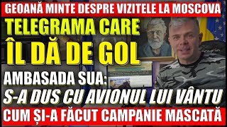 Mircea Geoană a mințit la Digi Telegrama Ambasadei SUA care expune minciuna Vizitele la Moscova [upl. by Ahsial]