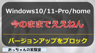 現在のWindowsバージョンに留まりたいWindows10Windows11Prohome [upl. by Ayocal]