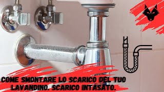 Come smontare lo scarico del tuo lavandino Scarico intasato Scarico otturato [upl. by Furmark]