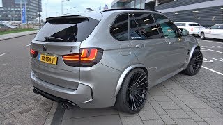 740HP Hamann BMW X5M F85 LOUD Start Up Revs Accelerations [upl. by Euv488]