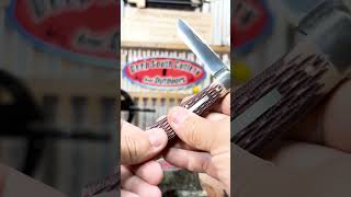 Great Eastern Cutlery  GEC Plainsman Pocketknife Review Muslin Jigged Micarta Handles gecknives [upl. by Glovsky37]