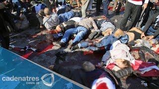 Atentado terrorista en Turquía deja 128 muertos [upl. by Ancel323]