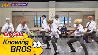 ENG 방탄소년단BTS 발바닥에 껌 붙은 춤 신곡 DNA♪ 무대♡ 아는 형님Knowing bros 94회 [upl. by Taka]