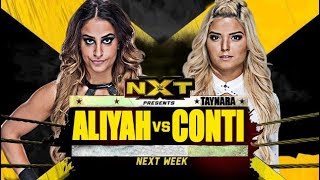 Aliyah vs Taynara Conti  NXT 3 [upl. by Lohner677]