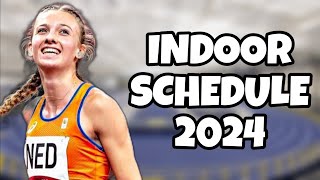 Femke Bol Indoor Schedule  Track And Field 2024 [upl. by Nnaed]