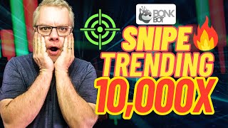 New BonkBot Strategy Sniping Meme Tokens  10000X Gains Can be Made [upl. by Ellenij59]