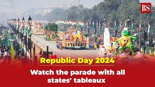 Republic Day 2024 Watch the parade with all states tableaux [upl. by Eniledgam]