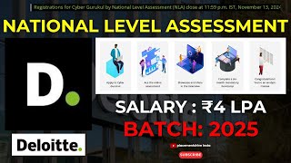 Deloitte NLA 2025 Join the Cyber Security Bootcamp for BTechMTechMCA Graduates – Apply Now [upl. by Baryram]