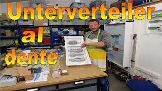 Unterverteilung Teil1 Aufbau amp Bestückung 🤔😊 Freunde des Stroms 💡 Unterverteiler ausfallsicher 👍 [upl. by Petromilli]