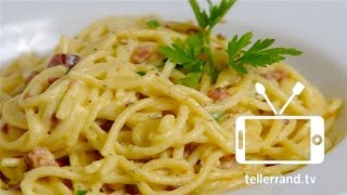 Spaghetti Carbonara schnell und einfach [upl. by Chloras]