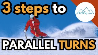 3 steps to stronger Parallel turns  Intermediate ski tips  How to ski parallel turns [upl. by Vahe]