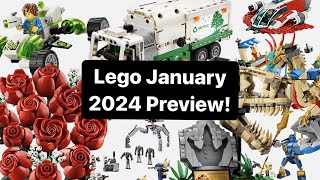 Lego January 2024 Full Preview Star Wars Technic Ninjago Creator etc [upl. by Celeski895]