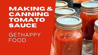 Making and Canning Homemade Spaghetti Sauce 🍅🥫 [upl. by Preiser]