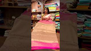 Mesmaa sarees  Sneha’s festive pink mesmaa saree bridalstore silksaree [upl. by Marler7]