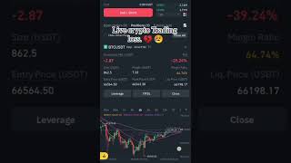 live crypto trading 🔥💔 binance future trading trading bitcoinusdt viral stockmarket btc [upl. by Rashida221]