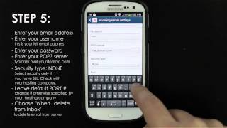 How to add POP3 email account on Android Phone [upl. by Gayl]