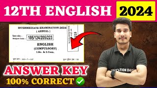 12th English Answer Key 2024  English Class 12 Objective Answer Solution 2024  Education Baba [upl. by Nymassej454]