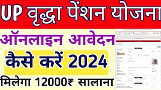 UP Old Age Pension Apply Kaise Kare 2024  UP Vridha Pension Online Apply 2024 vridhapension [upl. by Eecyaj]