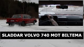 Sladdar volvo 740 mot Biltema BILTEMAKÖRV 20 [upl. by Oman172]