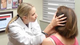 1st Annual Melanoma Awareness Seminar  Amy Fanega PAC Conducting a Skin Cancer Screening [upl. by Derdle]