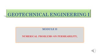 NUMERICAL PROBLEMS ON PERMEABILITY [upl. by Indyc]