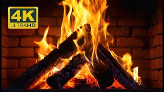 🔥 COZY FIREPLACE 4K 12 Hours Relaxing Fireplace with Burning Logs and Crackling Fire 4K Ultra HD [upl. by Lleznov]