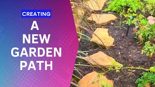 Creating a New Garden Path  Transforming a Small Lawn Space  DIY Garden Projects [upl. by Neenej146]