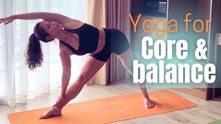 30 min flow everyday yoga  Intermediate Vinyasa for Core Stability and Balance [upl. by Horgan671]