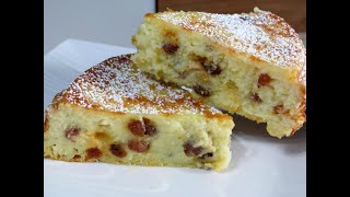 Gâteau de semoule aux raisins secs  Semolina Cake with Raisins [upl. by Amias697]