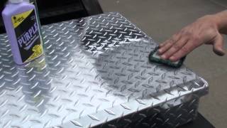 How to Polish Diamond Plate the Easy Way by Hand 2 [upl. by Onder]