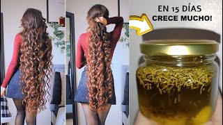 El mejor método de crecimiento MUY RÁPIDO para cabello RIZADO que no crece con nada🤩⚠ [upl. by Dnamron573]