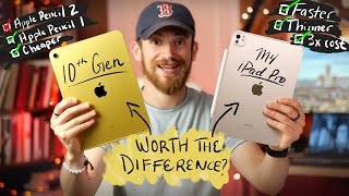 M4 iPad Pro vs iPad 10th Gen Student Review [upl. by Michaella]