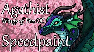 Agathist Wings of Fire OC SPEEDPAINT [upl. by Gerbold]