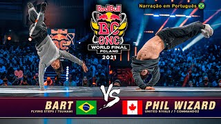 Bart vs Phil Wizard TOP 8 Red Bull BC One 2021 PTBR Comentários [upl. by Nael]