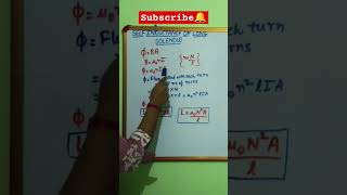 Self Inductance of Long Solenoid short emf class12physics [upl. by Nerek423]