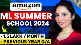 AMAZON ML Summer School 2024 👆 AMAZON Previous Year Question  Selection Test  AMAZON INTERNSHIP [upl. by Nylsirk]